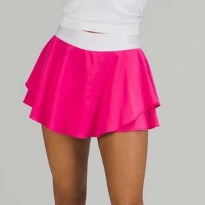 NWT Lululemon Court Rival HR skirt sonic pink in size 4